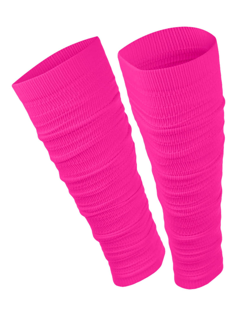 [Australia] - TCK Football Leg Sleeves, Pre-Scrunched Football Leg Sleeves for Youth Kids, Boys, Men, Moisture Wicking | Made in USA Medium Hot Pink 