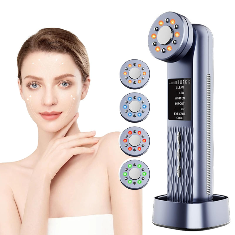 [Australia] - MASIKE Multifunctional Facial Device, Portable Electric Face Massager 7 in 1 Red Light Therapy for Facial Massager Tool for Skin Care at Home 