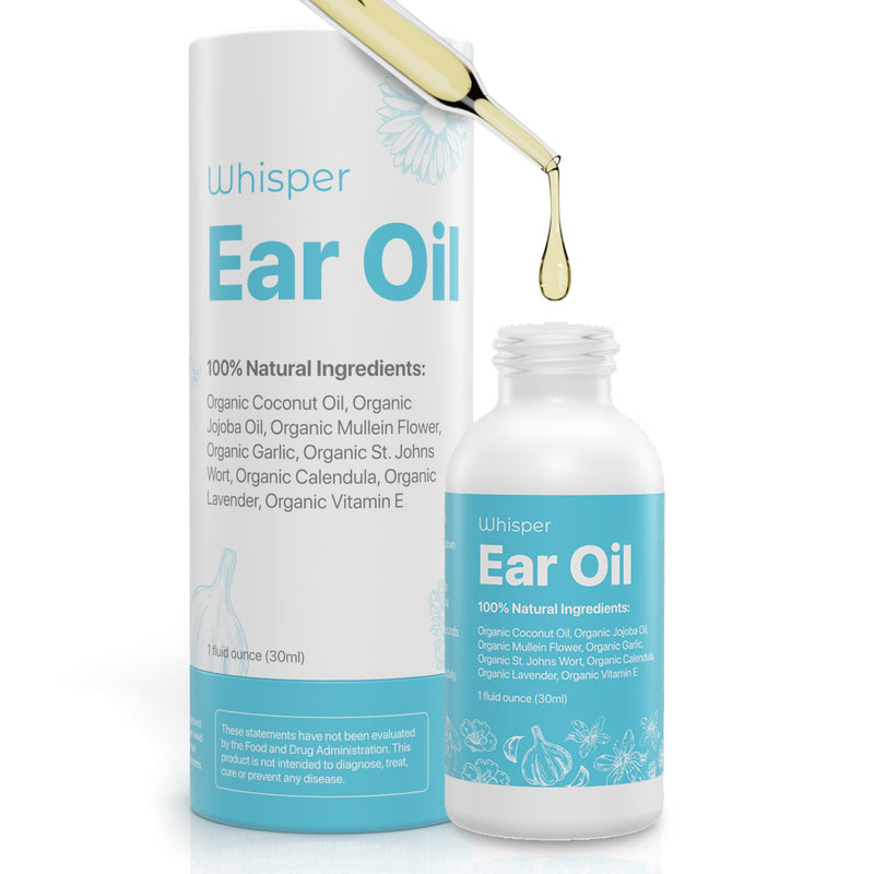 [Australia] - Ear Oil Drops | Garlic Mullein Ear Drops for Clogged Ears, Ear Infection, Ear Wax Removal Drops, Itchy Ears & Earache Drops | Swimmers Ear Drops For Swimmers | Sweet Oil For Ears | Ear Tinnitus Relief 