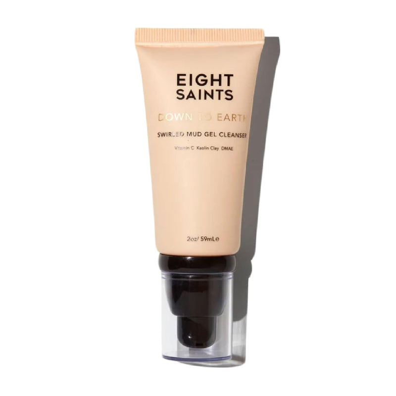 Eight Saints Down To Earth Mud Gel Face Wash, Gentle & Effective Anti Aging Cleanser, Makeup Remover, Nourishing & Hydrating Cleanser, with Vitamin C, Kaolin Clay, & Ylang Ylang Flower Oil, 2 oz 2 Fl Oz (Pack of 1)