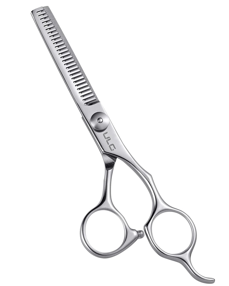 [Australia] - ULG Hair Thinning Scissors, Thinning Shear for Hair Cutting 6.5 inch Right-Hand Barber Scissors Salon Texturizing Shears Made of Japanese Stainless Steel, Silver 