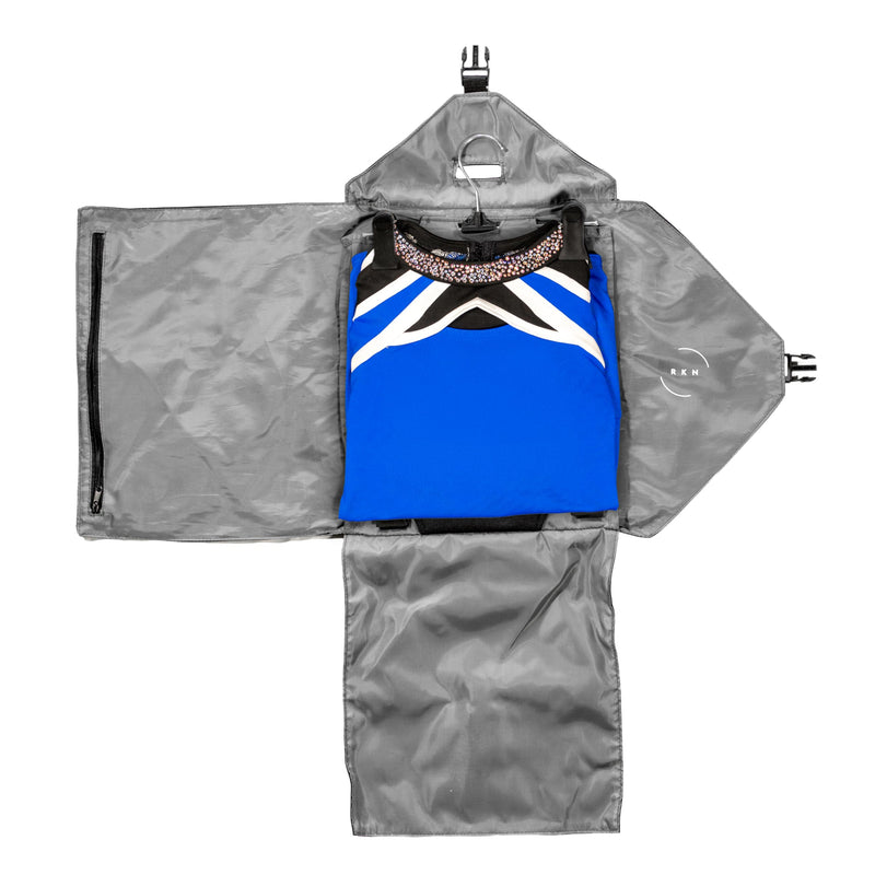 Cheer/Dance Travel Case for Uniforms, Compact, Extra Pocket, Fits in Backpack