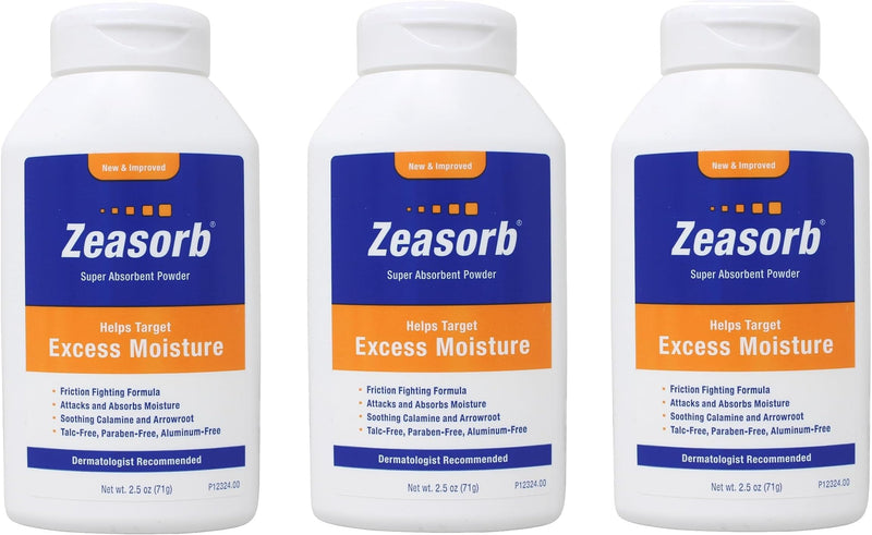 [Australia] - Zeasorb Prevention Super Absorbent Powder 2.5oz (Pack of 3) 