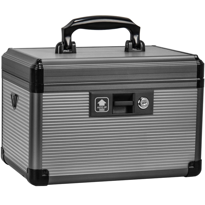 [Australia] - Medicine Lock Box with Key, Alluminum Alloy Box for Medication,First Aid Box with a Removeable Tray to Store Medicines & Pills for Home, Black 12 * 7.68 * 7.87 Inch Medium-12inch 