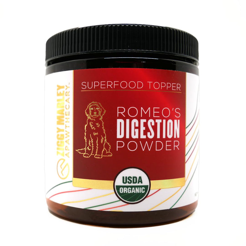 Ziggy Marley's USDA Organic Digestion Powder for Dogs & Cats - Bone Broth, Pumpkin, & 5 Gut Healthy Herbs - Pet Gut Health, 90 Grams - PawsPlanet Australia