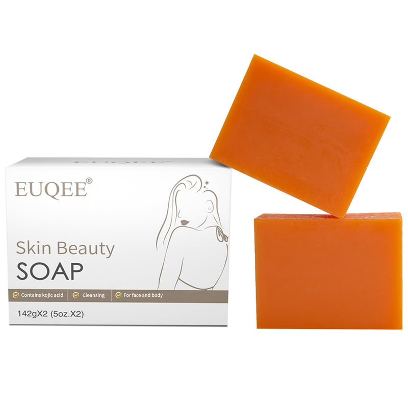 EUQEE 5 oz Glutathione Kojic Acid Soap for Rejuvenating Skin | Soap Bars with Glutathione, Vitamin C, Collagen, Reduces the Appearance of Dark Spots Fine Lines with a Foaming Net