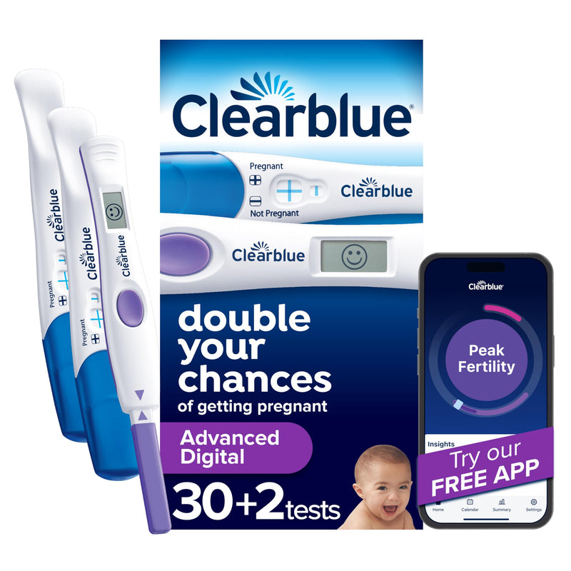 Clearblue Advanced Digital Ovulation Test Kit, 32 Count 32 Pack of (1)