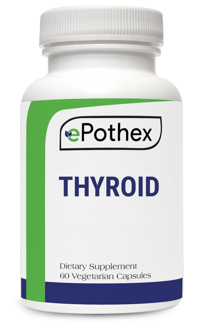 [Australia] - Raw Grass-Fed Desiccated Bovine Thyroid - Thyroid and Energy Support - New Zealand Sourced, 60 Capsules 