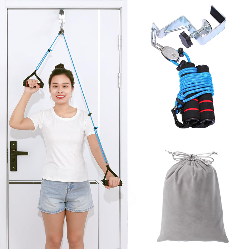 [Australia] - Fanwer Shoulder Pulley for Physical Therapy - Shoulder Exercise Pulley With Fixed Metal Bracket - Shoulder Pulley Over the Door - Pulleys for Shoulder Rehab -- Exercise Pulleys for Shoulders Doorway Arm Pulleys for Shoulder Injury 