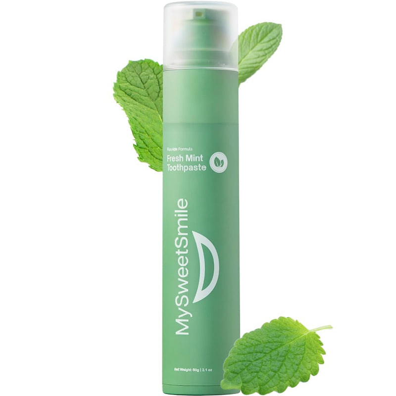 [Australia] - MySweetSmile Fresh Mint Toothpaste - Advanced Fluoride Formula - Deep Cleaning - Cavity Protection - Refreshing Mint Flavour - 60g 2.1 Ounce (Pack of 1) 
