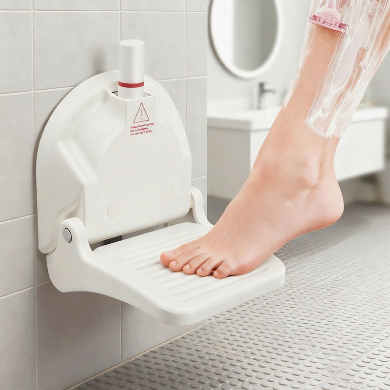 [Australia] - Shower Foot Rest for Shaving Legs,Shaving Stool with Vacuum Suction Cup,Foldable Reusable Shower Step for Shaving Legs,Shaving Step for Inside Shower 