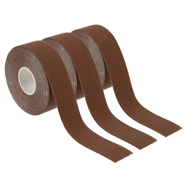 PATIKIL Aerial Hoop Tape, Athletic Tape Adhesive Non-Slip Grip Tape Yoga Rig Sports Tape for Wrapping Exercises Gymnastics Brown 16.4ft x 1 Inch