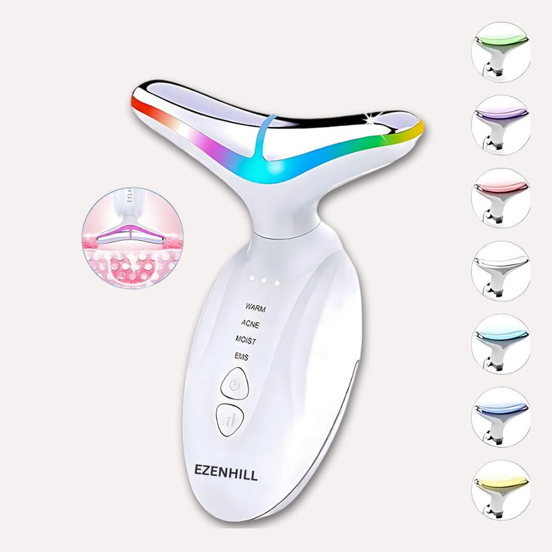 Led Facial Sculptor Red Light Therapy for Face and Neck Lift Device Facial Massager, Face Sculpting Tool with 4 Modes and 7 Colors Home Neck Tightening Device for Skin Care