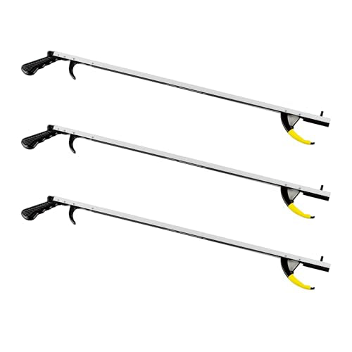 [Australia] - Cubii Health Reacher, Standard 32", Grabber Reacher Tool, Lightweight Trash Picker Grabber & Garden Nabber, Handy Aluminum Picker Up Tool & Reaching Claw, Reaching Assist & Dressing Tool, Pakc of 3 