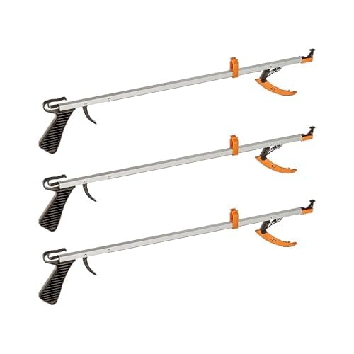 [Australia] - Cubii Health Reacher, Compact 15" Ergonomic Reaching Aid with Magnet, Portable 4.9 oz. Magnetic Grabber Tool & Reaching Claw, Aluminum Trash Pickup, Lightbulb Remover, & Garden Nabber, Pack of 3 
