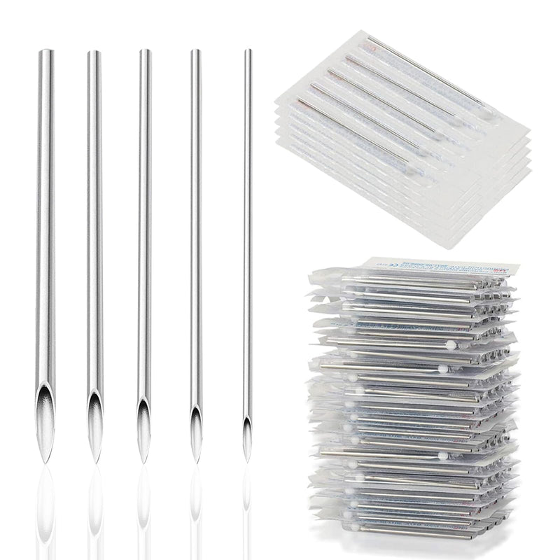 [Australia] - 50pcs Piercing Needles Kit - 12G 14G 16G 18G 20G Mixed Gauges, 316L Stainless Steel Hollow Needles for Ear Nose Belly Button Jewelry Piercing MIX-50PCS 