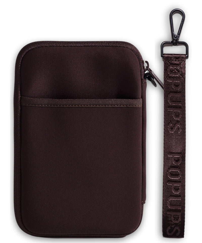 Passport Travel Wallet for Women - Large Multiple Document Organizer and Holder with Wristlet - Espresso