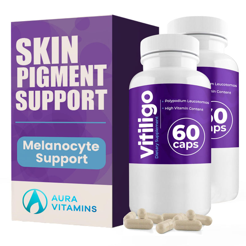 Vitiligo Capsules 60 Count | 1 Month | Improve Skin Pigmentation Support and Reduce White Spots | Effective Vitiligo Supplement | Natural Solution for White Spots on Skin. (2) 2