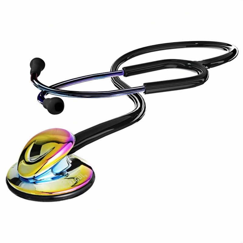 [Australia] - MaiWieel-Classic Stethoscope Rainbow Single Head Stethoscope for Nurses Doctor,EMT Student,Home Medical, Estetoscopio Doctor Accessories Medical Supplies.Alloy Chestpiece,Soft Eartips (Rainbow) 