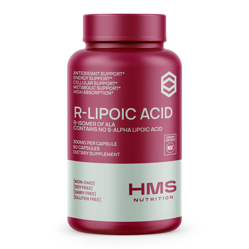 [Australia] - Stabilized R-Lipoic Acid 300mg Per Serving, R Alpha Lipoic Acid ALA Supplement Antioxidant for Nerve, Energy & Metabolism Support, NSF Certified Supplements, Non-GMO & Vegan,60 Capsules,2 Month Supply 60 Count (Pack of 1) 