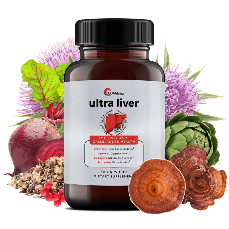 [Australia] - Ultra Liver Supplement for Liver Support and Gallbladder Support - Powered by TMG, NAC Milk Thistle, and More - Liver Cleanse Detox & Repair - 60 Capsules 60 Count (Pack of 1) 