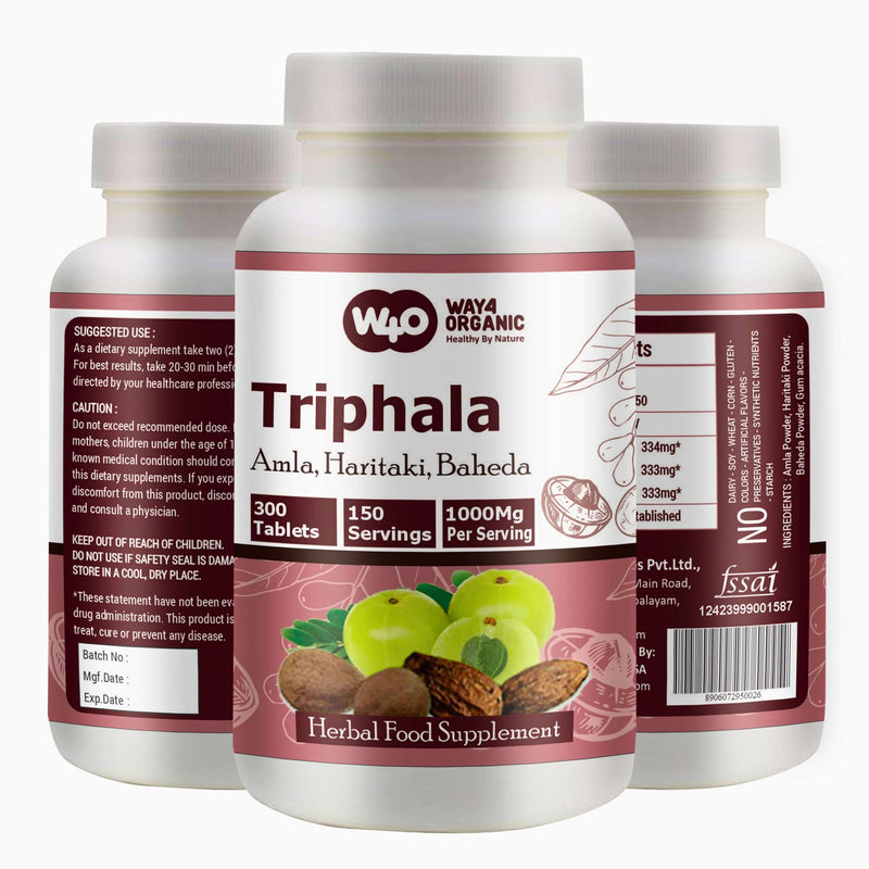 [Australia] - Triphala Tablets, 300 Pills, 5 Month Supply - Herbal Supplement with Amla, Haritaki & Baheda ‚Äì Supports Digestive Health (Pack of 1) 