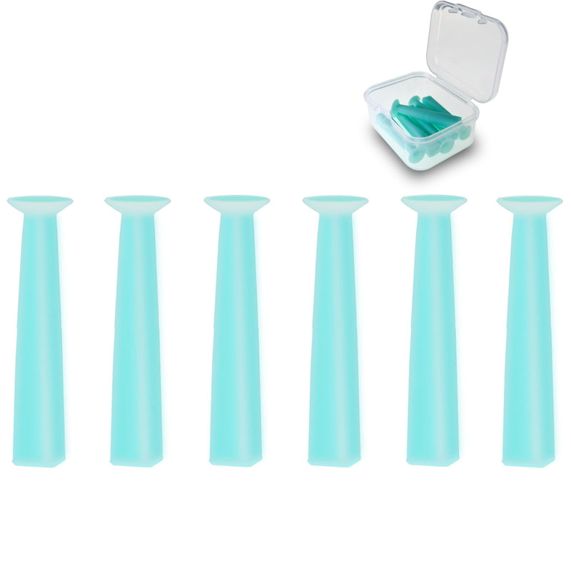 [Australia] - 6PCS Hard Contact Lens Remover Tool with Storage Box Eye Care Inserts Removes Reusable Suction Cup Remover Contact Plunger Eye Contact Remover for RGP/OK/Hard Lenses green 6pack 