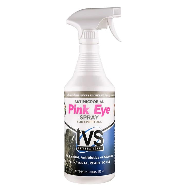 Pink Eye Spray - Eye Spray for All Animals (Dogs, Cats, Livestock and Horses) to Relieve Redness, Irritation, and Discharge - 16-Ounce - PawsPlanet Australia