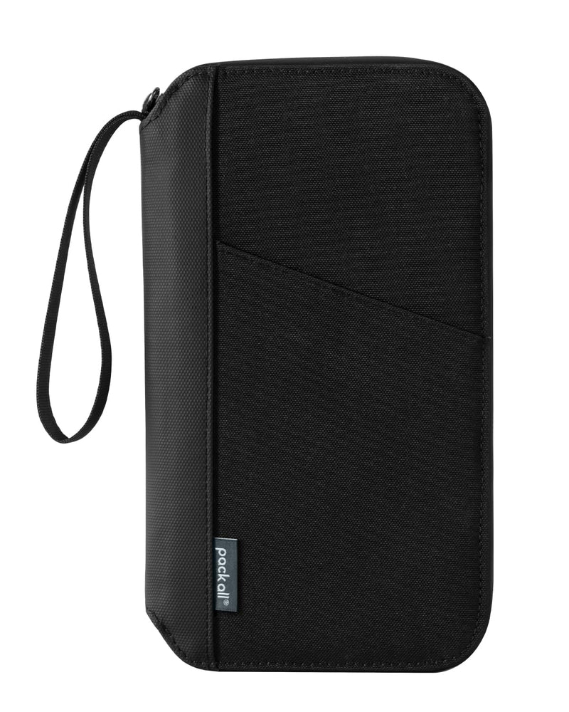 pack all RFID Blocking Passport Holder, Multiple Family Travel Wallet | Water-Resistant, Durable Cordura Fabric, Wrist Strap, Stores Cards, Boarding Pass, ID, Cash, Tickets