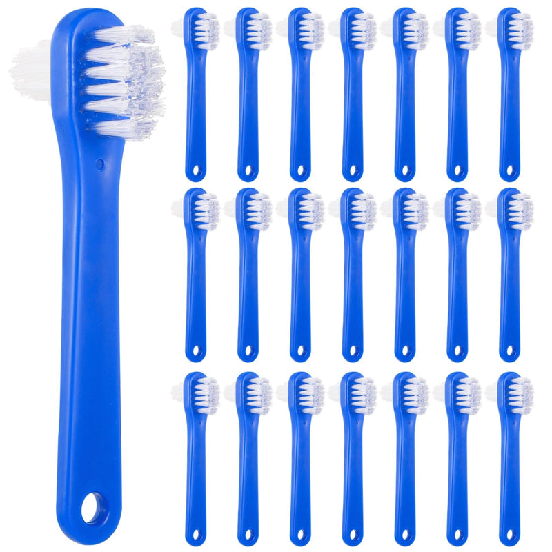 [Australia] - OMISTAR 50 PCS Denture Brushes Dual-Sided Bristle Individually Firm Hard Bristle Toothbrush Denture Cleaner Brush for Retainers False Teeth Braces 