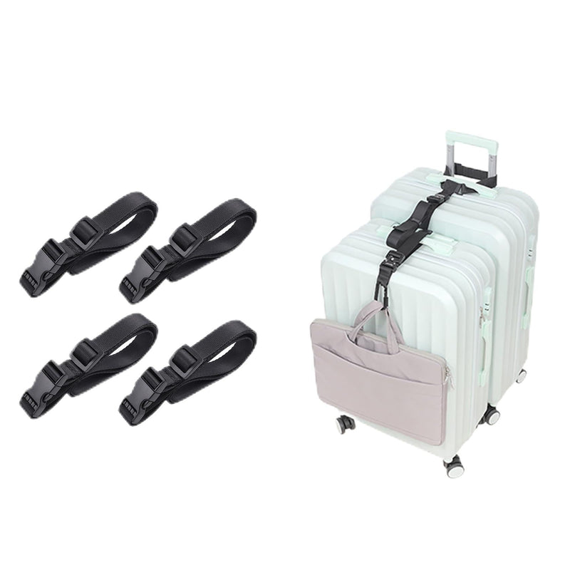 Utility Straps with Quick Release Buckle Outdoor Sports-4 Pack, Luggage Straps, Straps for Suitcase, Bag Straps for Luggage