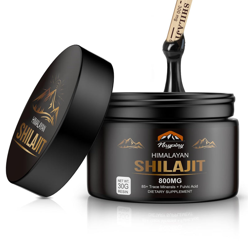 [Australia] - Shilajit Pure Himalayan Organic Resin - 800mg Gold Grade Shilajit Resin with Fulvic Acid & 85+ Trace Minerals Complex for Energy, Strength & Immunity, Shilajit for Men & Women, 800mg 1.05 Ounce (Pack of 1) 