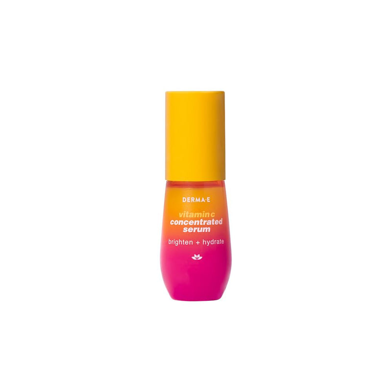 DERMA E Vitamin C Concentrated Serum with Hyaluronic Acid, Vitamin E & Aloe, All Natural, Antioxidant-Rich Concentrated Facial Serum – Firming and Brightening Vitamin C Face Serum, 1oz