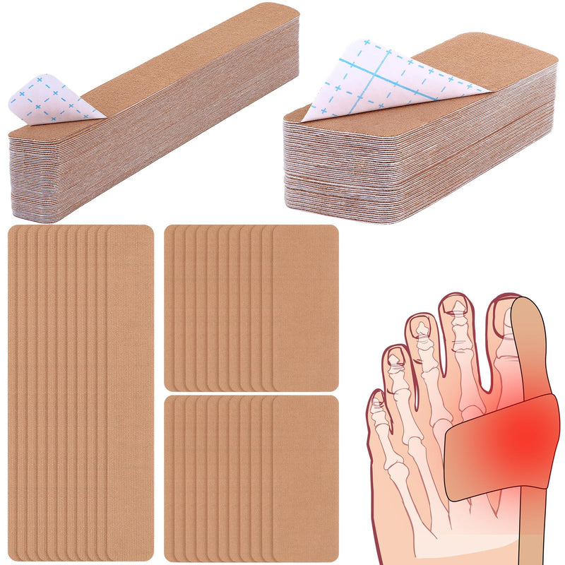[Australia] - 200 Pcs Toe Bunion Pain Relief Tape Pre Cut Bunion Kinesiology Tape Bunion Support Bunion Correction and Pain Relief Tape Big Toe Sprains Anti Sensitive and Waterproof for Women and Men 