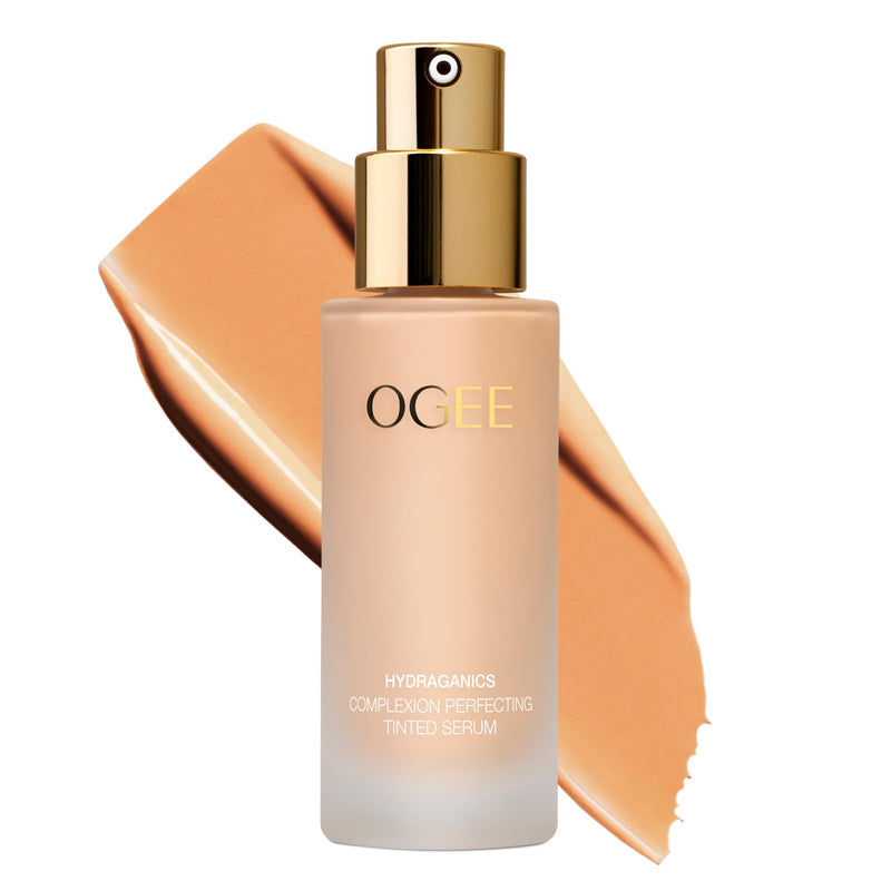 Ogee Complexion Perfecting Liquid Foundation - Linden 1.25N | Lightweight Tinted Moisturizer, Light Beige, Neutral Undertone, with Vitamin C & Jojoba Oil, Certified Organic & Made in USA Linden 1.25N - Light Beige, Neutral Undertones