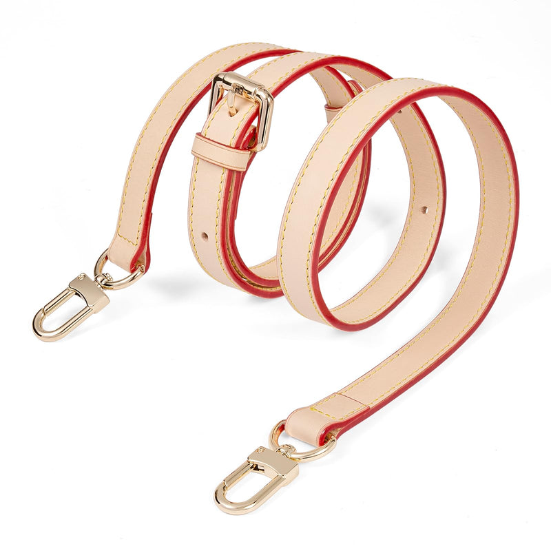 SENTEN Vachetta Leather Replacement Strap for Louis Vuitton Strap, Purses and Handbag Leather Shoulder Extender Straps for Multi Pochette Accessories Length: 39.3-47.2in/Width: 0.71in