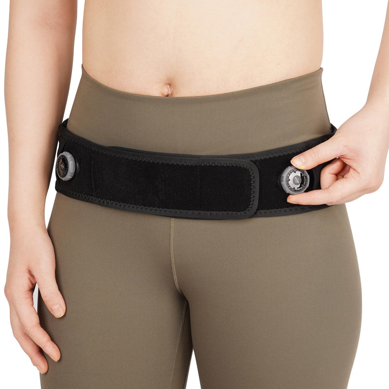 Knob Adjustable Sacroiliac SI Joint Hip Belt Brace for Women and Men - Compression Pelvic Belt Support for Lower Back, Hip, Sciatica, Pelvic Pain (Medium) Medium