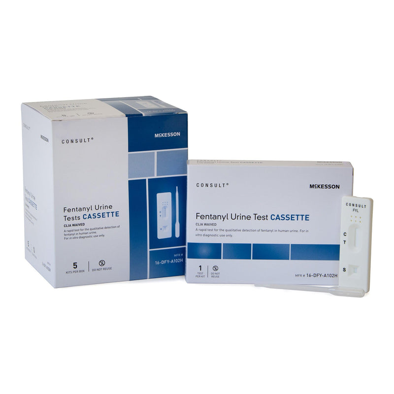 McKesson Fentanyl Urine Test Kit Cassette, 5 Test | One-Step Quick and Accurate Results, Easy-to-Read Cassette, CLIA Waived