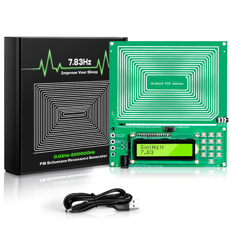 [Australia] - Adjustable Schumann Resonance Generator (0.01Hz-20kHz) | Healing Frequency Generator, Rife Machine, 7.83Hz Sleep Aid, Stress Relief, Relaxation, Meditation & Yoga Enhancer, USB Powered 