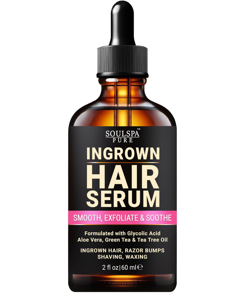 [Australia] - Ingrown Hair Serum - Powerful Razor Bump Solution for Bikini Area, Face & Brazilian Wax - Ingrown Hair Oil that Soothes, Exfoliates & Nourishes - 2 fl oz 