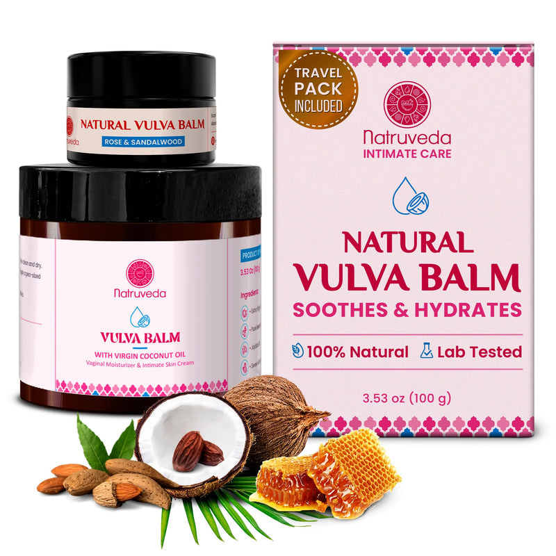 [Australia] - Vulva Balm for Women ‚Äì Fragrance-Free, Vulva Moisture Cream with Coconut Oil & Beeswax Hormone-Free Feminine Moisturizer, Helps Relieve Dryness & Irritation from Menopause ‚Äì 3.5 oz Natural 3.5 Ounce (Pack of 1) 