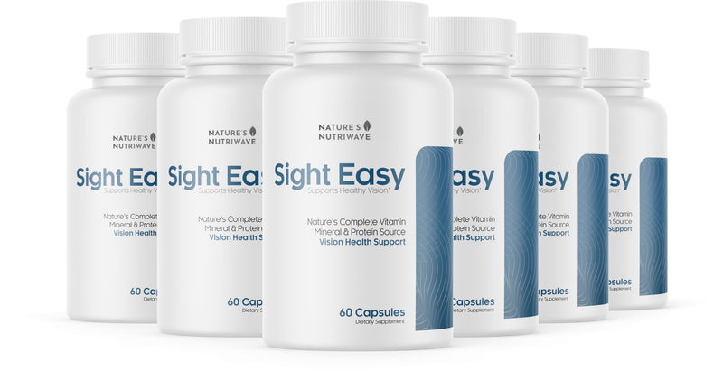 Sight Easy – Lutein, Zeaxanthin & Bilberry – 60 Ct, 6 Month Supply | Also includes Vitamin C, E & Zinc with Lutein, Zeaxanthin & Bilberry | Easy-to-swallow daily capsule 60 Count (Pack of 6)
