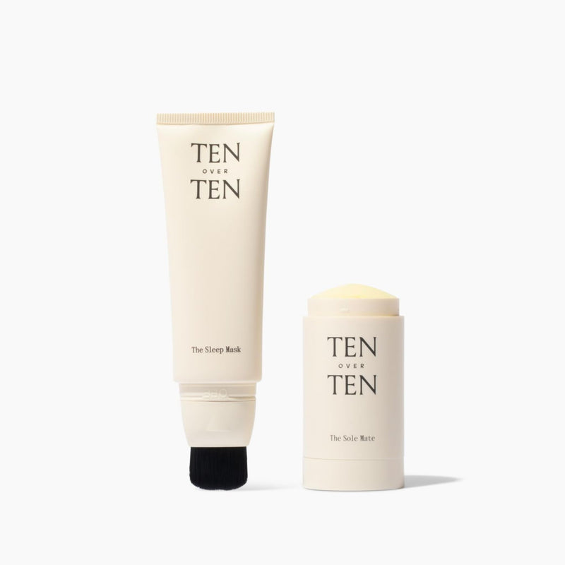 [Australia] - tenoverten - The Overnight Gift Set | The Sleep Mask (1.7 fl oz | 50 ml) and The Sole Mate (1.7 oz | 50 ml) | Moisturizing, Hydrating | Clean, Non-Toxic Hand and Foot Care 
