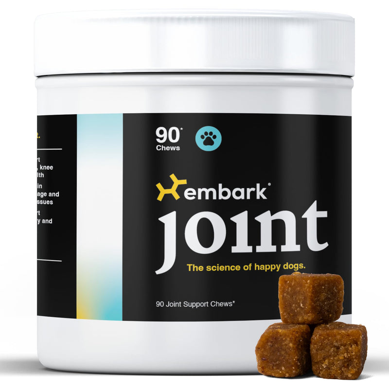 Embark Joint Supplement for Dogs – Glucosamine, Chondroitin, Hip and Joint Supplement, Supports Joint Health– Vet-Formulated with All-Natural Ingredients – 90 Soft Chews for Small and Large Breed Dogs - PawsPlanet Australia