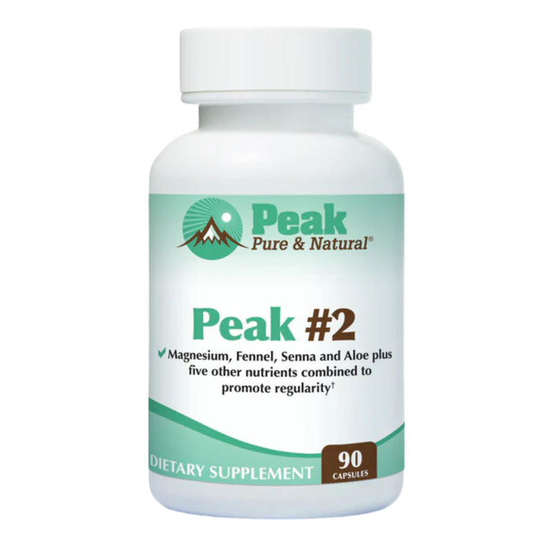 Peak #2 Natural Bowel Movement Supplement - Digestive Support and Motility Supplement with Magnesium, Fennel, Senna, Aloe, and More - Promotes Regularity and Gentle Elimination (90 Capsules)