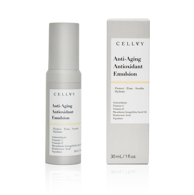 Anti-Aging Antioxidant Emulsion with Hyaluronic Acid, Vitamin C & E, Korean Taiwanese Skincare, Firming & Hydrating Face Lotion, Smooths Fine Lines & Wrinkles and Boosts Collagen Production