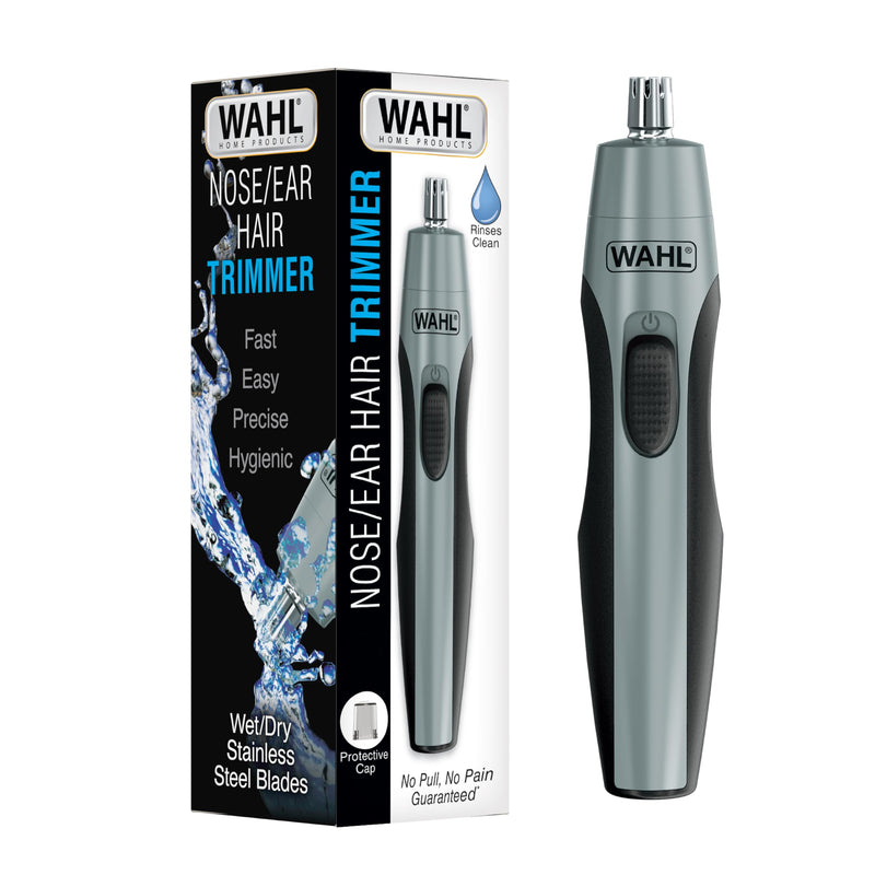 [Australia] - Wahl Clipper Battery Operated, Precision Ear and Nose Hair Trimmer for Men, Hygienic Nose Trimmer with Rinseable Blade for Easy Cleaning, Perfect for Travel – Model 3026462 
