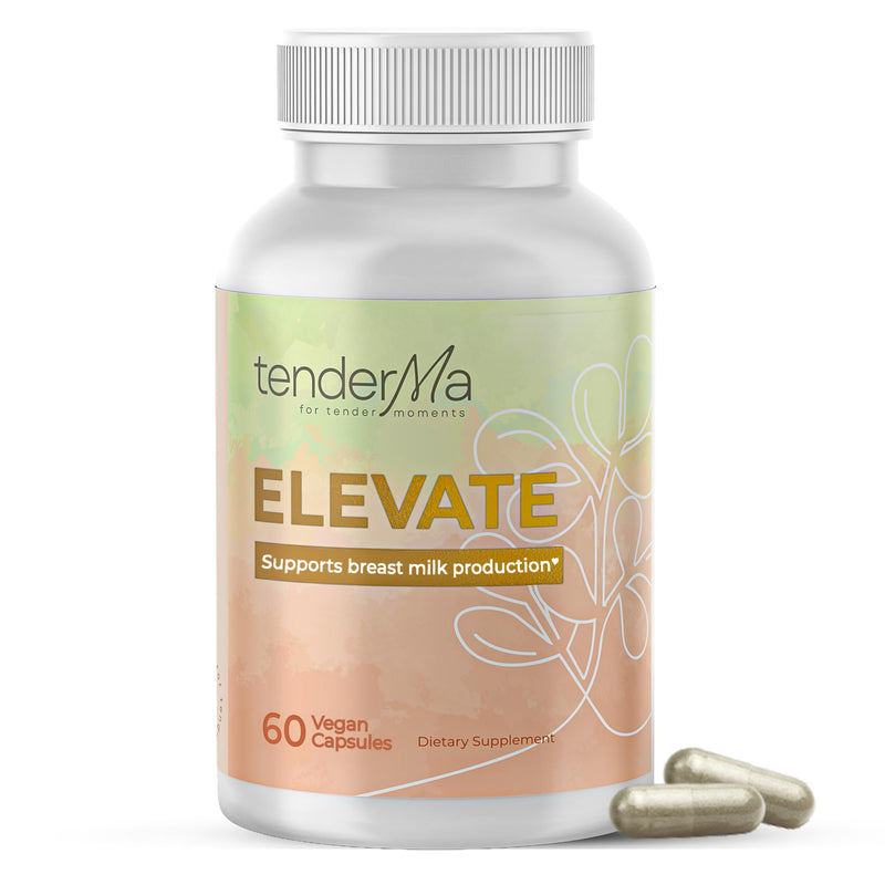 [Australia] - Elevate Lactation Supplement | Natural Lactation Support for Breastfeeding Mothers | Breast Milk Supply Increase Support | Fenugreek, Moringa, Alfalfa & More | Vegan, Non-GMO, 60 Capsules ELEVATE 60 Count (Pack of 1) 