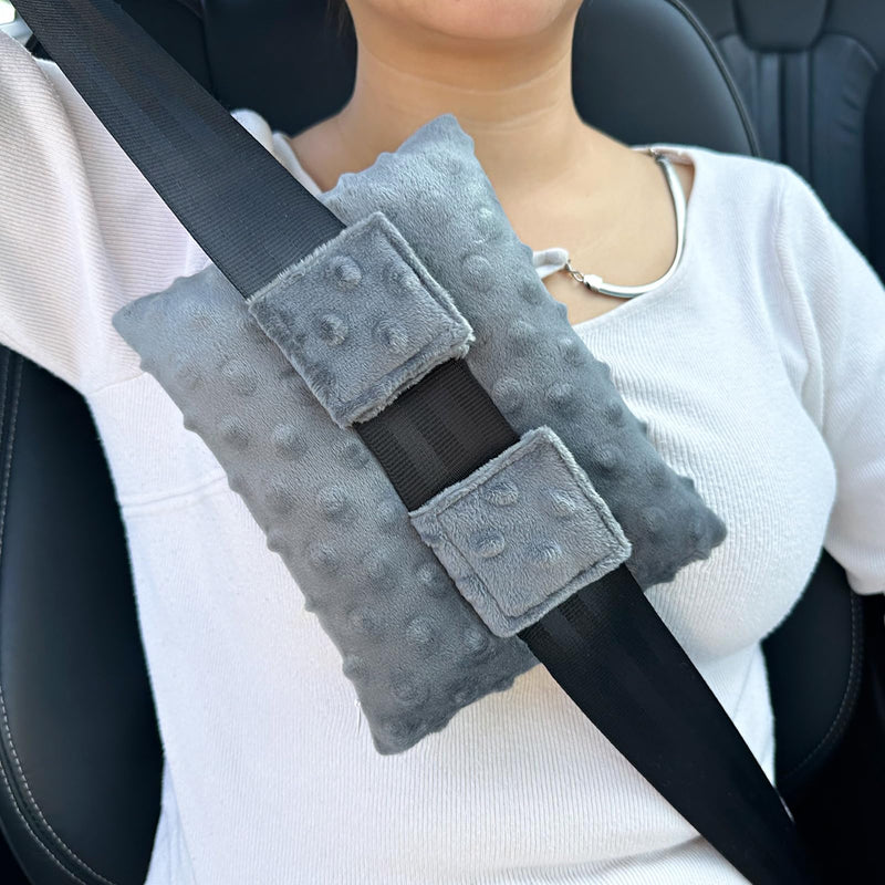 [Australia] - Pacemaker Pillow Chemo Port Pillows for Mastectomy, Open Heart Surgery Recovery Gifts Breast Cancer Bypass Post Surgery Cushion, Minky Dot Dark Gray 