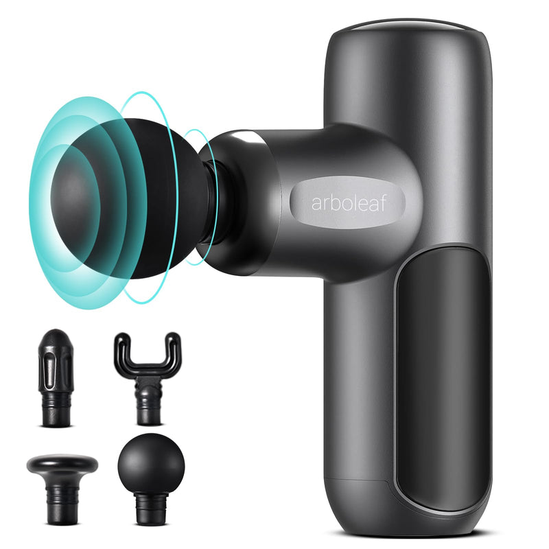 arboleaf Mini Massage Gun, Deep Tissue Percussion Massager Back Pain Relief | portable travel size, ultra-quiet, gift for men and women Slate Gray